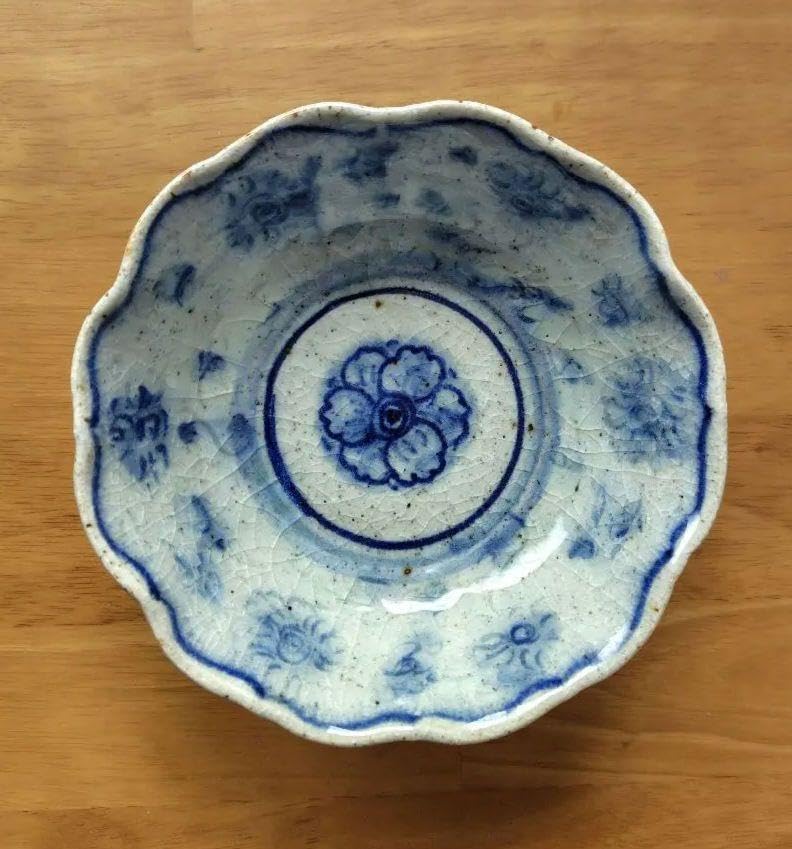 瀬戸焼 イムサエムさん の 刻文中鉢高台 瀬戸焼 イムサエムさん の 刻文